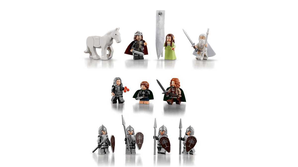 LEGO 11377 Minas Tirith — all minifigures