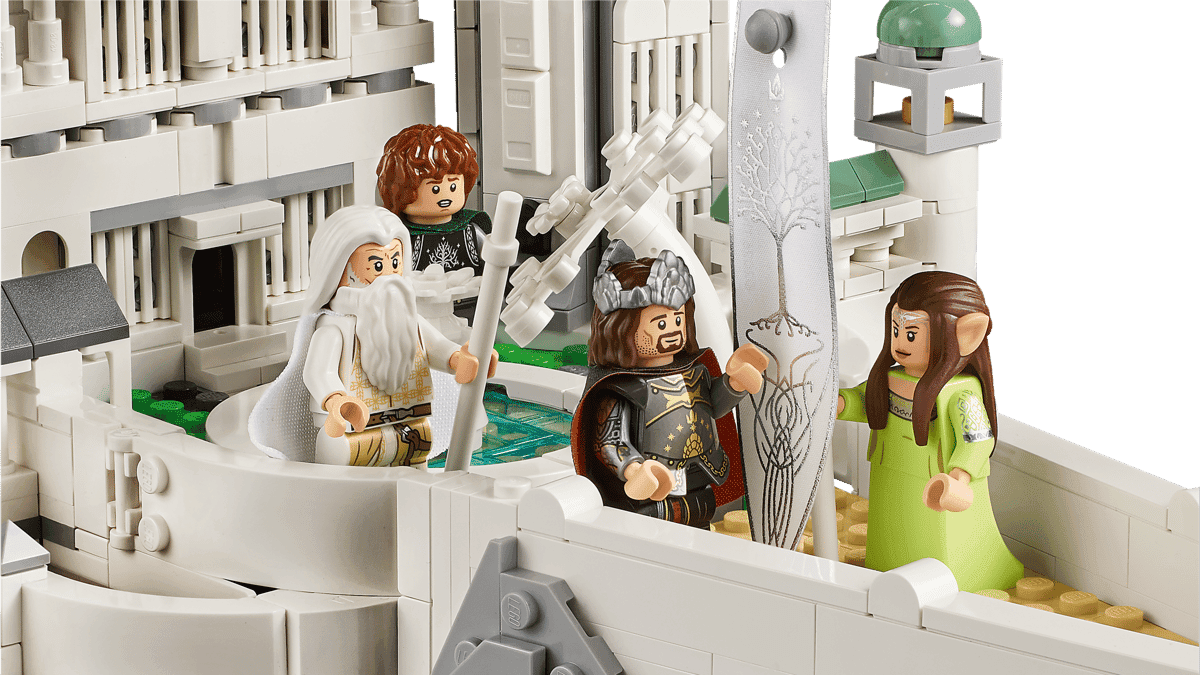 LEGO 11377 — Gandalf the White, Aragorn King Elessar, Faramir, Arwen close-up