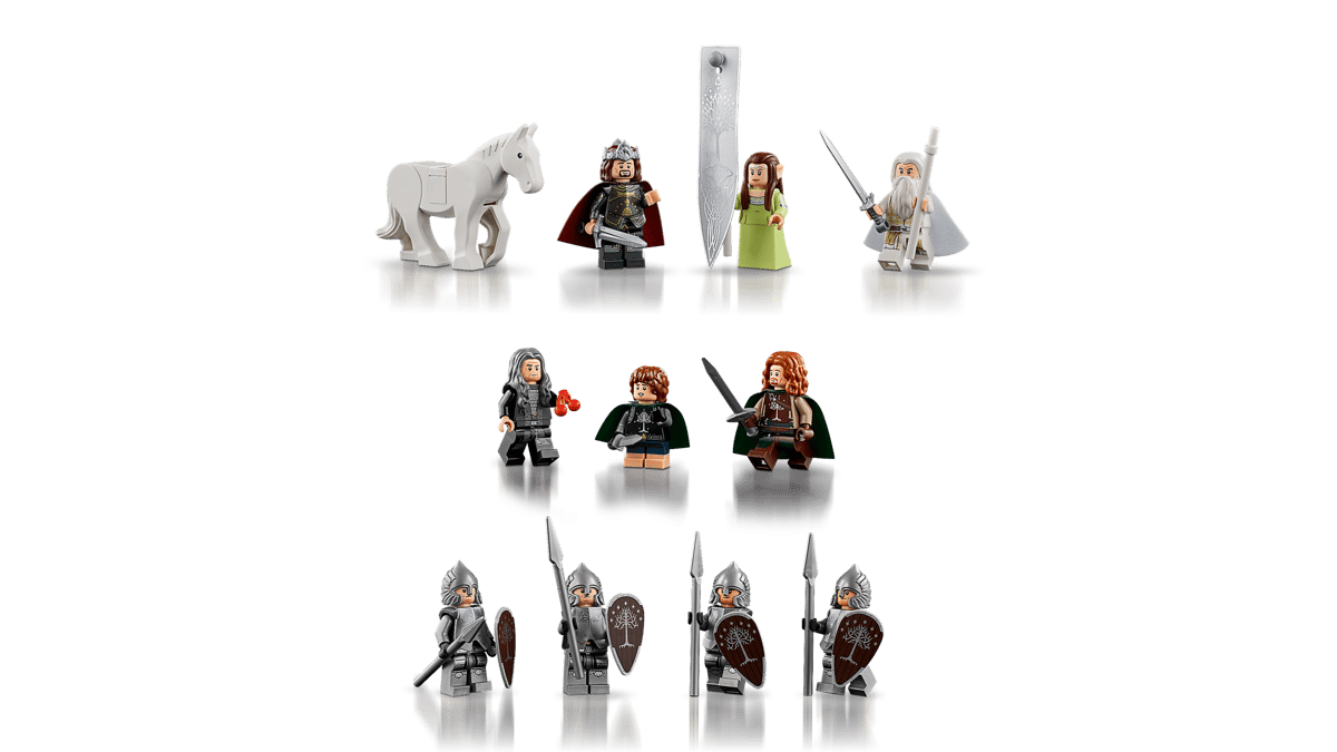 LEGO 11377 Minas Tirith — all minifigures
