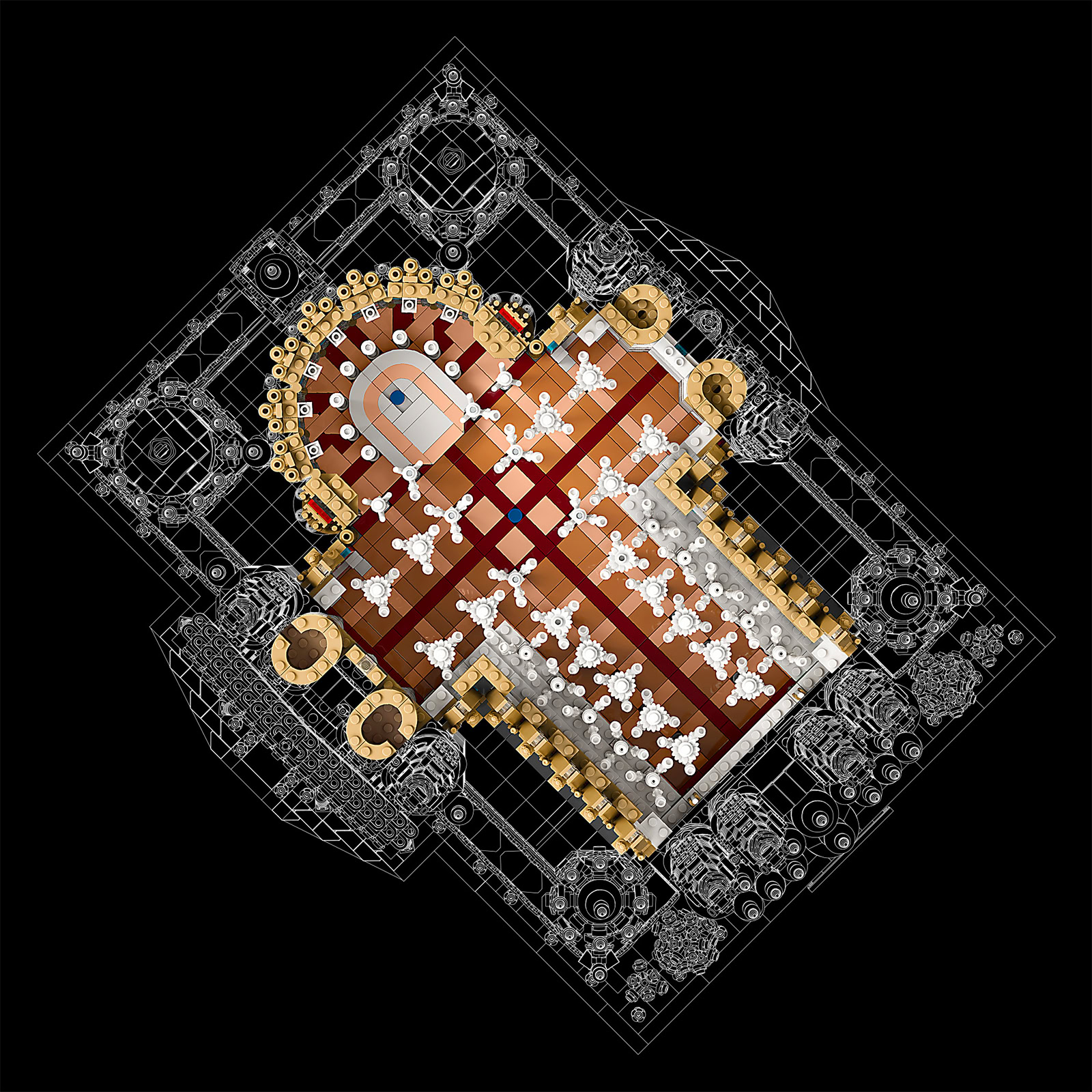 LEGO 21065 Sagrada Família — floor plan