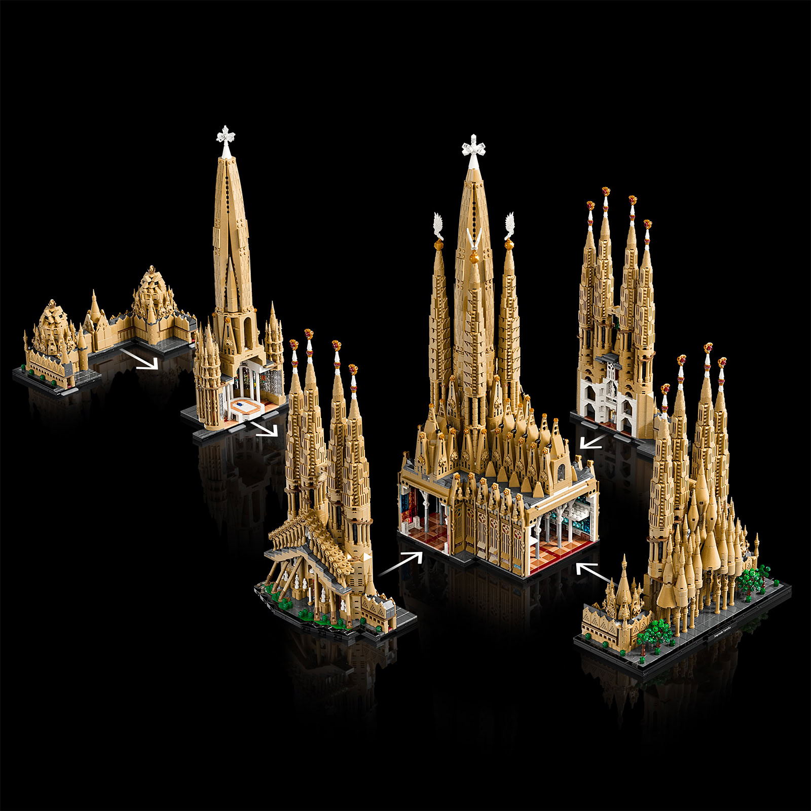 LEGO 21065 Sagrada Família — build modules
